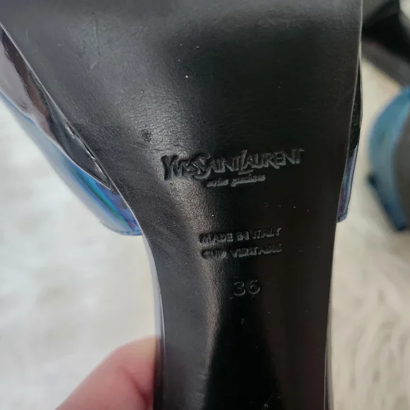 YSL Blue Bow Heels - Picture 7 of 9